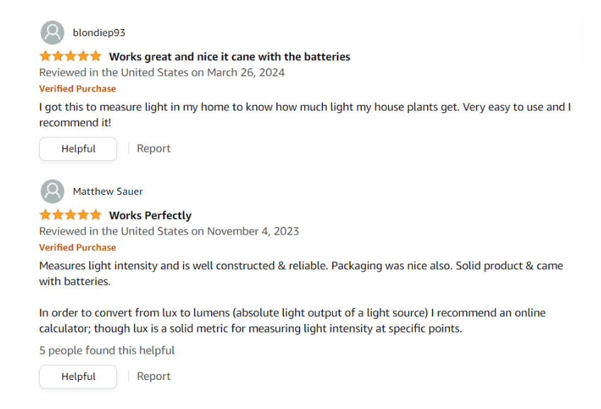 Light Meter Digital Illuminance Meter Handheld Ambient Temperature Measurer Amazon Reviews